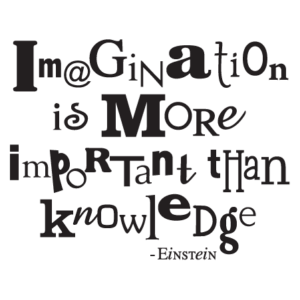 Imagination More Important Wall Quotes™ Decal