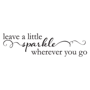 Leave a Little Sparkle Wall Quotes™ Decal