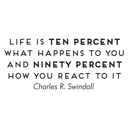 Life is How You React Wall Quotes™ Decal