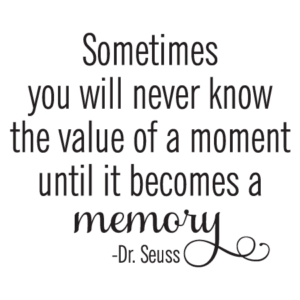 Value of a Memory Wall Quotes™ Decal