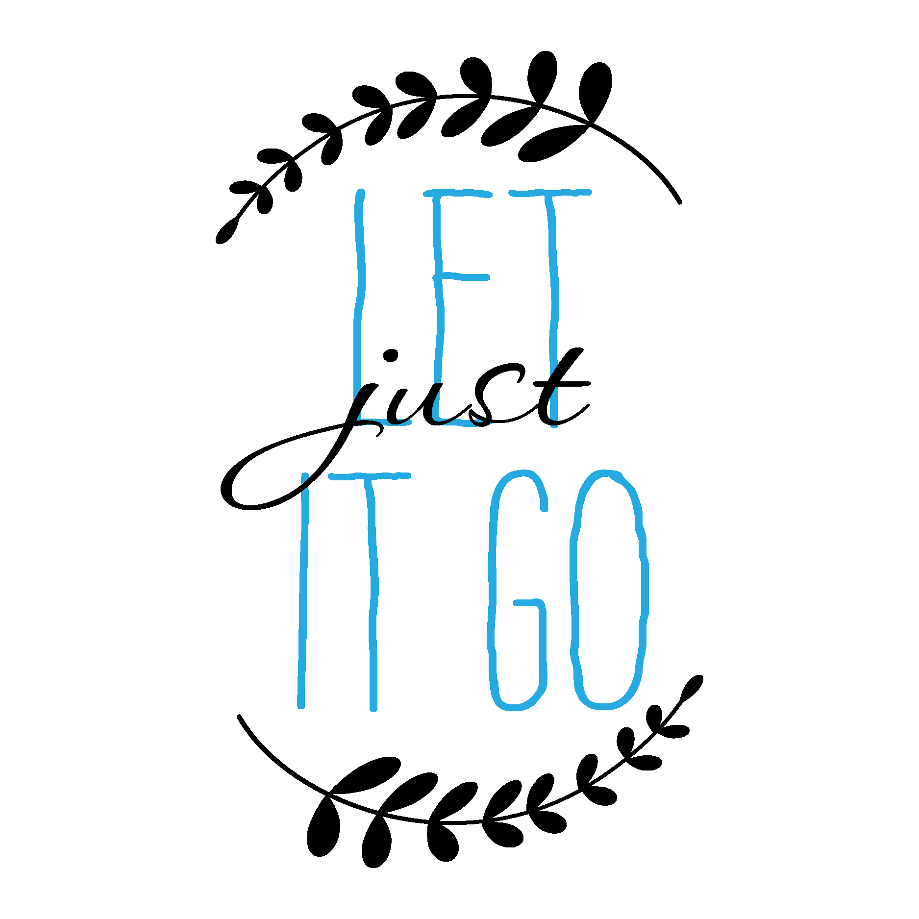 Just Let it Go Wall Quotes™ Decal