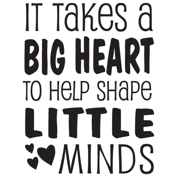It Takes A Big Heart Wall Quotes™ Decal