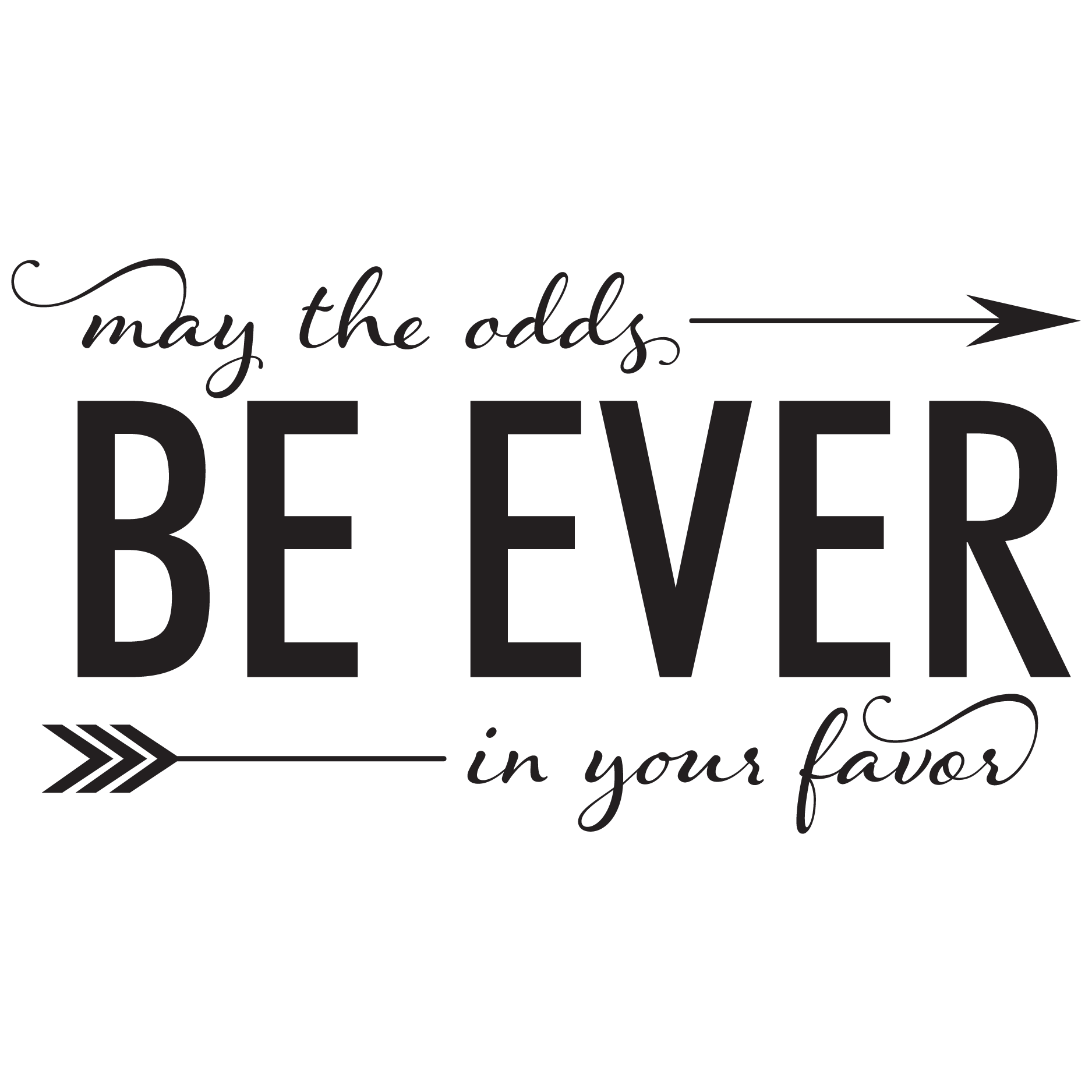 May The Odds Be Ever In Your Favor Wall Quotes™ Decal