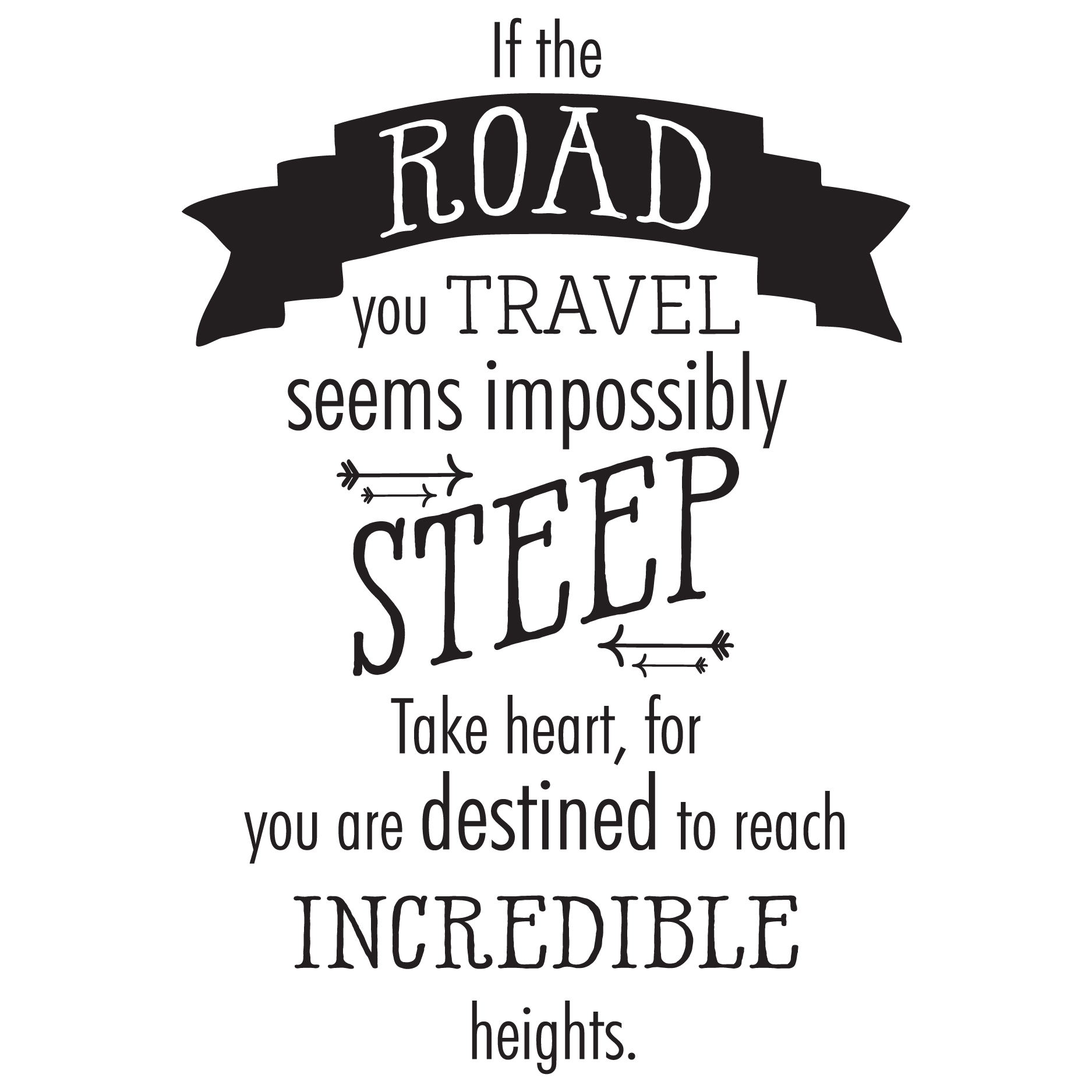 If the Road You Travel Wall Quotes™ Decal