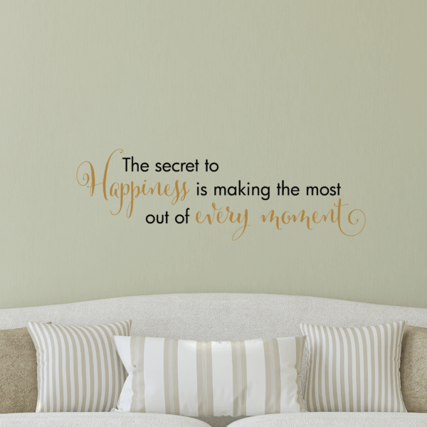 Happiness In Every Moment Wall Quotes™ Decal
