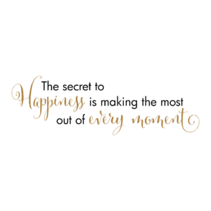 Happiness In Every Moment Wall Quotes™ Decal