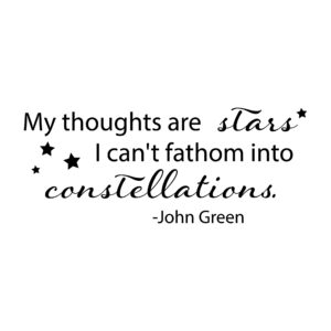 My Thoughts Are Stars Wall Quotes™ Decal