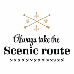 Take The Scenic Wall Quotes™ Decal
