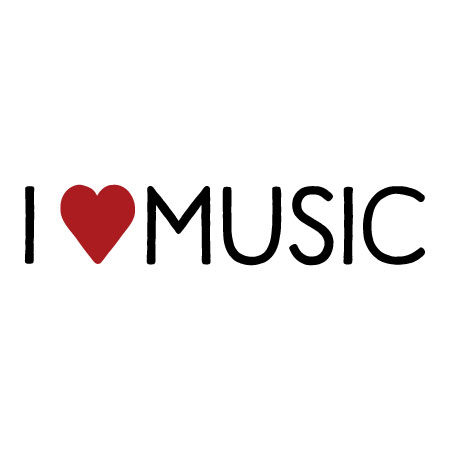 I Heart Music Wall Quotes™ Decal