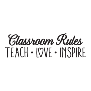 Classroom Rules  Wall Quotes™ Decal