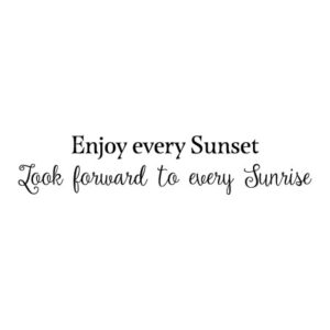 Enjoy Every Sunset Wall Quotes™ Decal