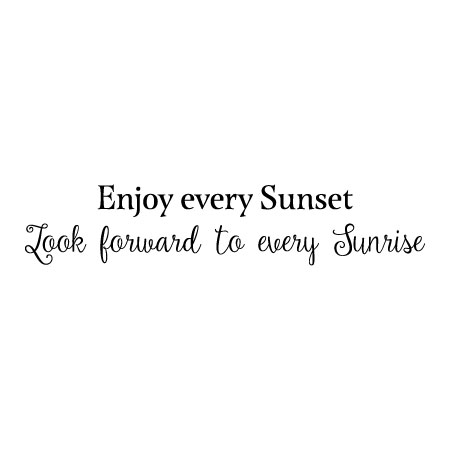 Enjoy Every Sunset Wall Quotes™ Decal