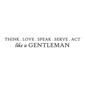Do It Like A Gentleman Wall Quotes™ Decal