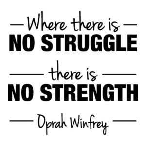 No Struggle No Strength Wall Quotes™ Decal