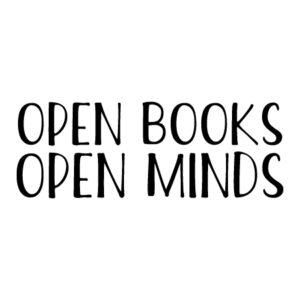 Open Books Open Minds Wall Quotes™ Decal