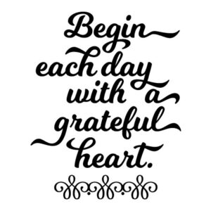 Grateful Heart Wall Quotes™ Decal