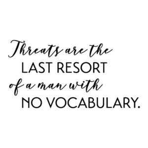 No Vocabulary Wall Quotes™ Decal