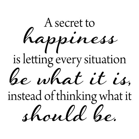 Secret to Happiness Wall Quotes™ Decal