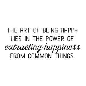 The Art of Being Happy Wall Quotes™ Decak