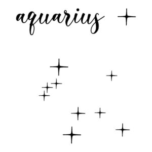 Aquarius Zodiac Constellation Wall Quotes™ Decal