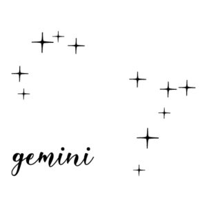 Gemini Zodiac Constellation Wall Quotes™ Decal