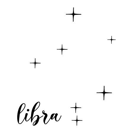 Libra Zodiac Constellation Wall Quotes™ Decal