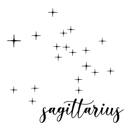 Sagittarius Zodiac Constellation Wall Quotes™ Decal