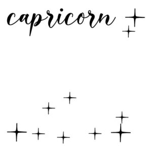 Capricorn Zodiac Constellation Wall Quotes™ Decal