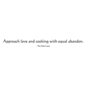 Love and Cook With Abandon Wall Quotes™ Decal