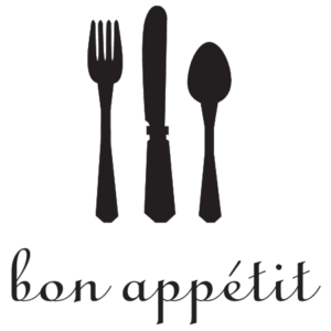 Bon Appétit & Flatware Wall Quotes™ Decal