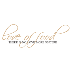 Love Of Food Wall Quotes™ Decal