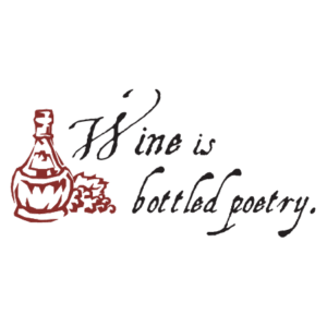 Wine Is Bottled Poetry Wall Quotes™ Decal