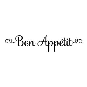 Elegant Script Bon Appétit Wall Quotes™ Decal