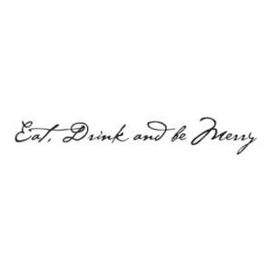 Eat Drink Be Merry Elegant Wall Quotes™ Decal