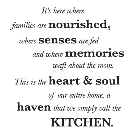 A Haven We Call Kitchen Wall Quotes™ Decal