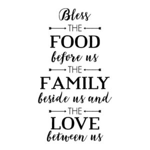 Bless The Food Handwritten Wall Quotes™ Decal