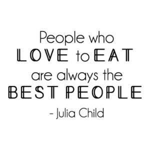 People Who Love To Eat Wall Quotes™ Decal