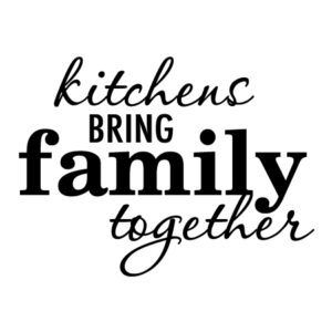 Kitchens Bring Family Together Wall Quotes™ Decal