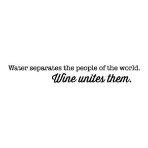 Wine Unites Them Wall Quotes™ Decal