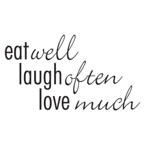 Eat Laugh Love Wall Quotes™ Decal