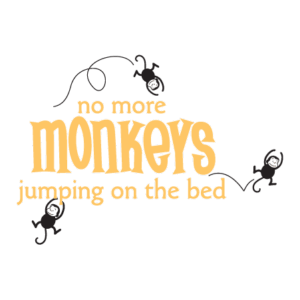 No More Monkeys Wall Quotes™ Decal
