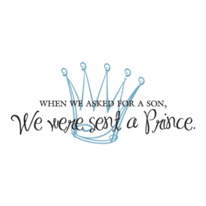 We Were Sent a Prince Wall Quotes™ Decal