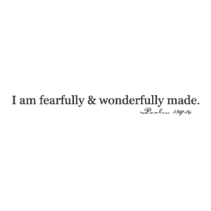 Fearfully and Wonderfully Serif Wall Quotes™ Decal