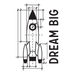 Dream Big Rocket Wall Quotes™ Decal