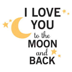 Love You to the Moon Samantha Wall Quotes™ Decal