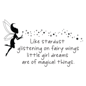 Little Girl Dreams Stardust Wall Quotes™ Decal