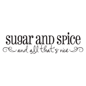 Sugar and Spice Wall Quotes™ Decal
