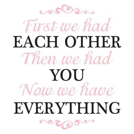 Now We Have Everything Adorable Wall Quotes™ Decal