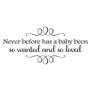 So Wanted & So Loved Wall Quotes™ Decal