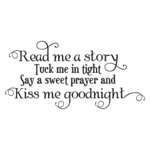 Read Me A Story Single Color Wall Quotes™ Decal
